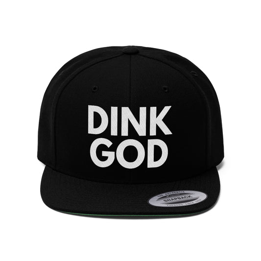 DINK GOD Flat Brim Snapback Hat