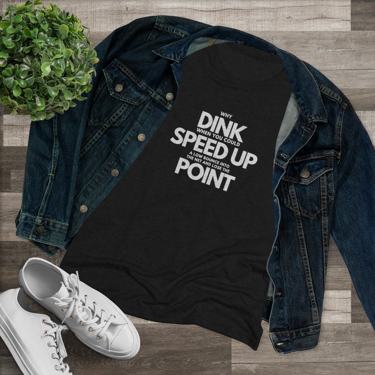 Dink, Speed, Point Women's Triblend Tee