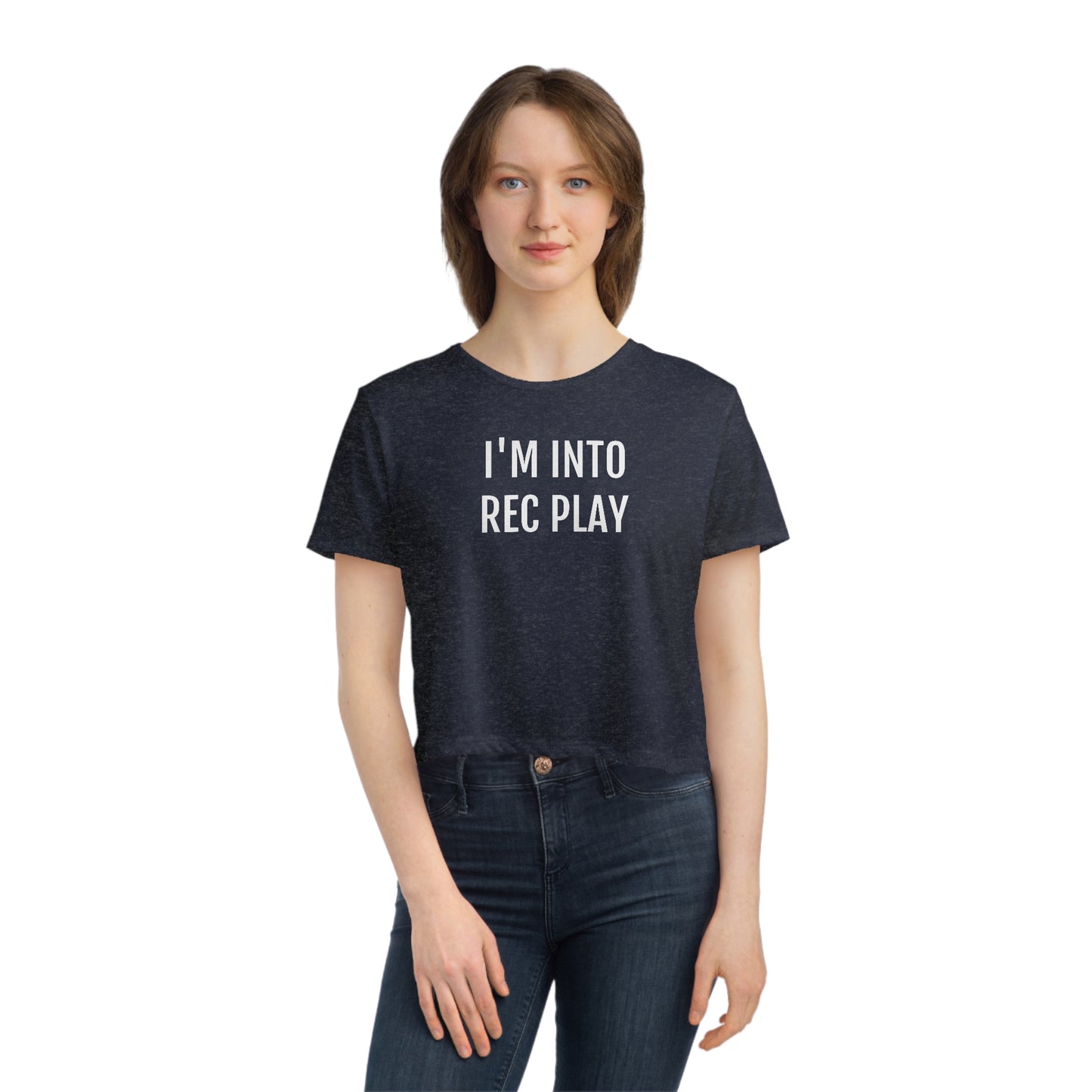 I'm Into Rec Play Women's Flowy Cropped Tee