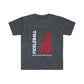 Pickleball USA American Made & Played Unisex Softstyle T-Shirt