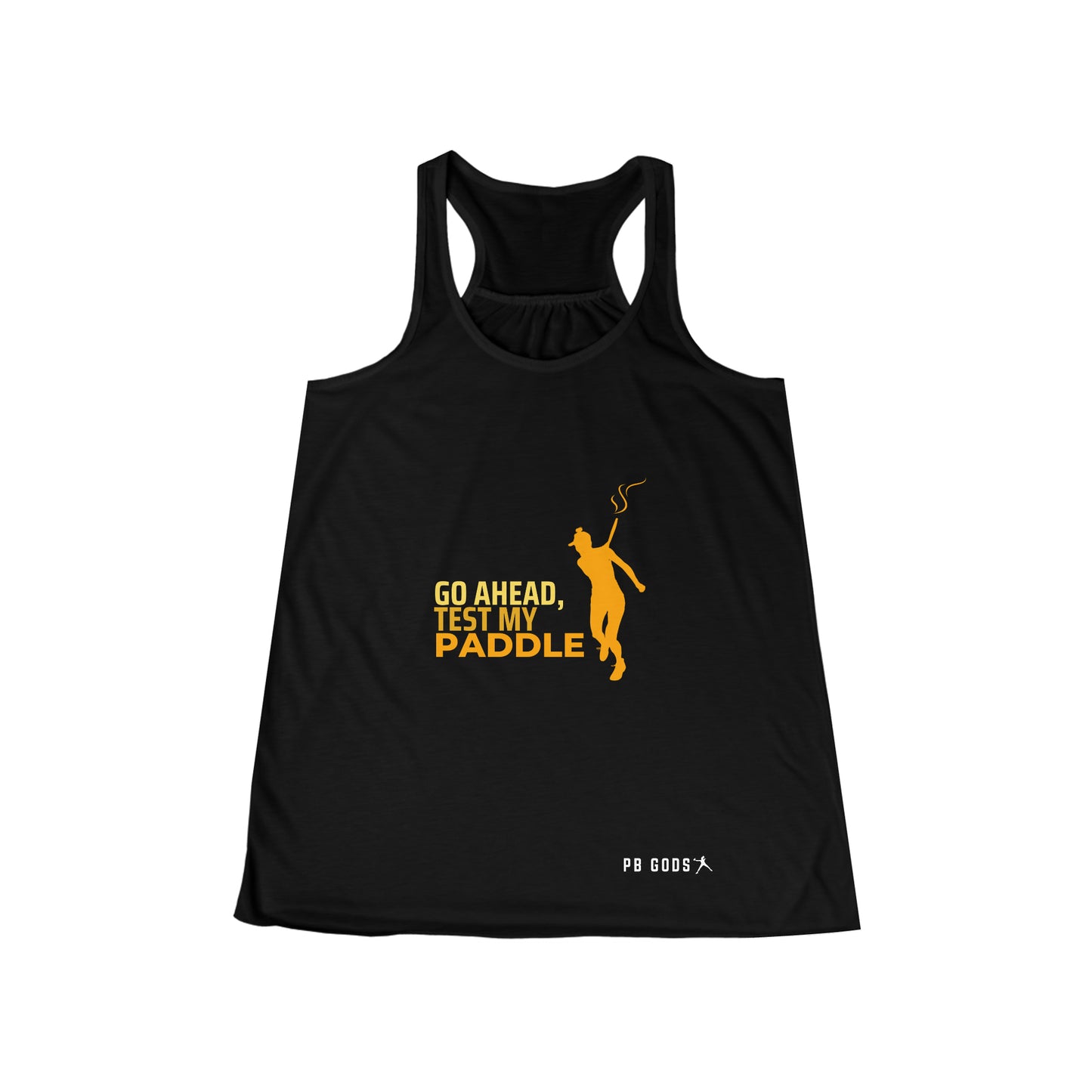 Go Ahead, Test My Paddle Women's Flowy Racerback Tank