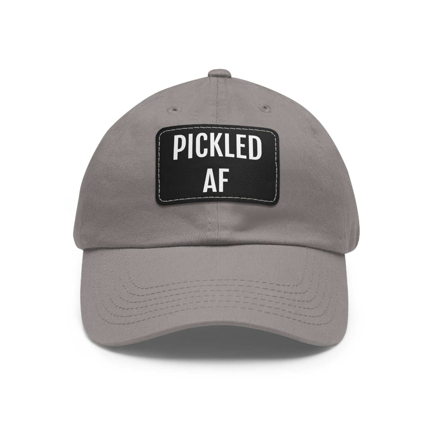 Pickled AF Hat with Leather Patch