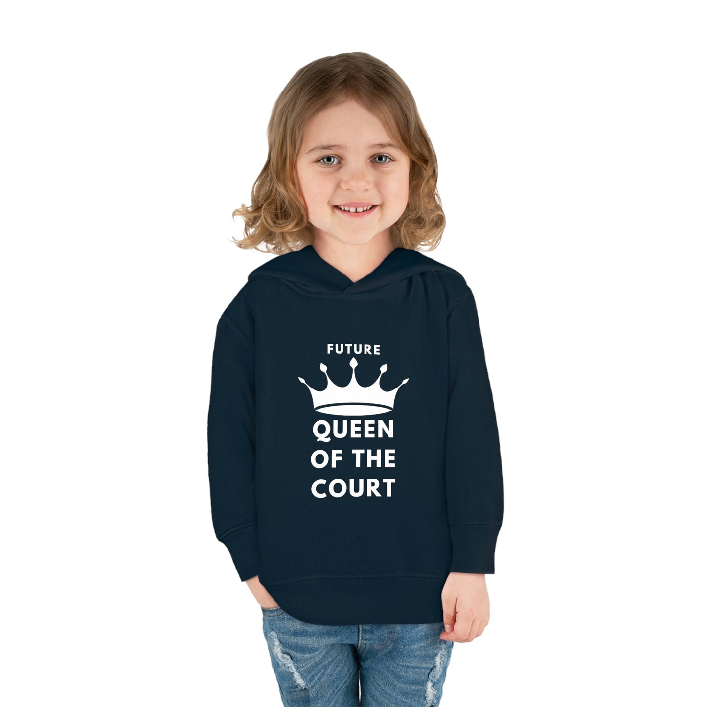 Queen of the Court Toddler Pullover Fleece Hoodie