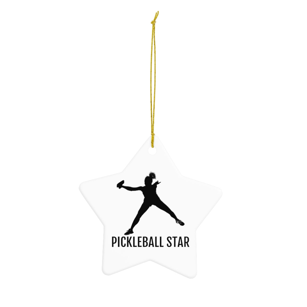 Pickleball Star Ornament