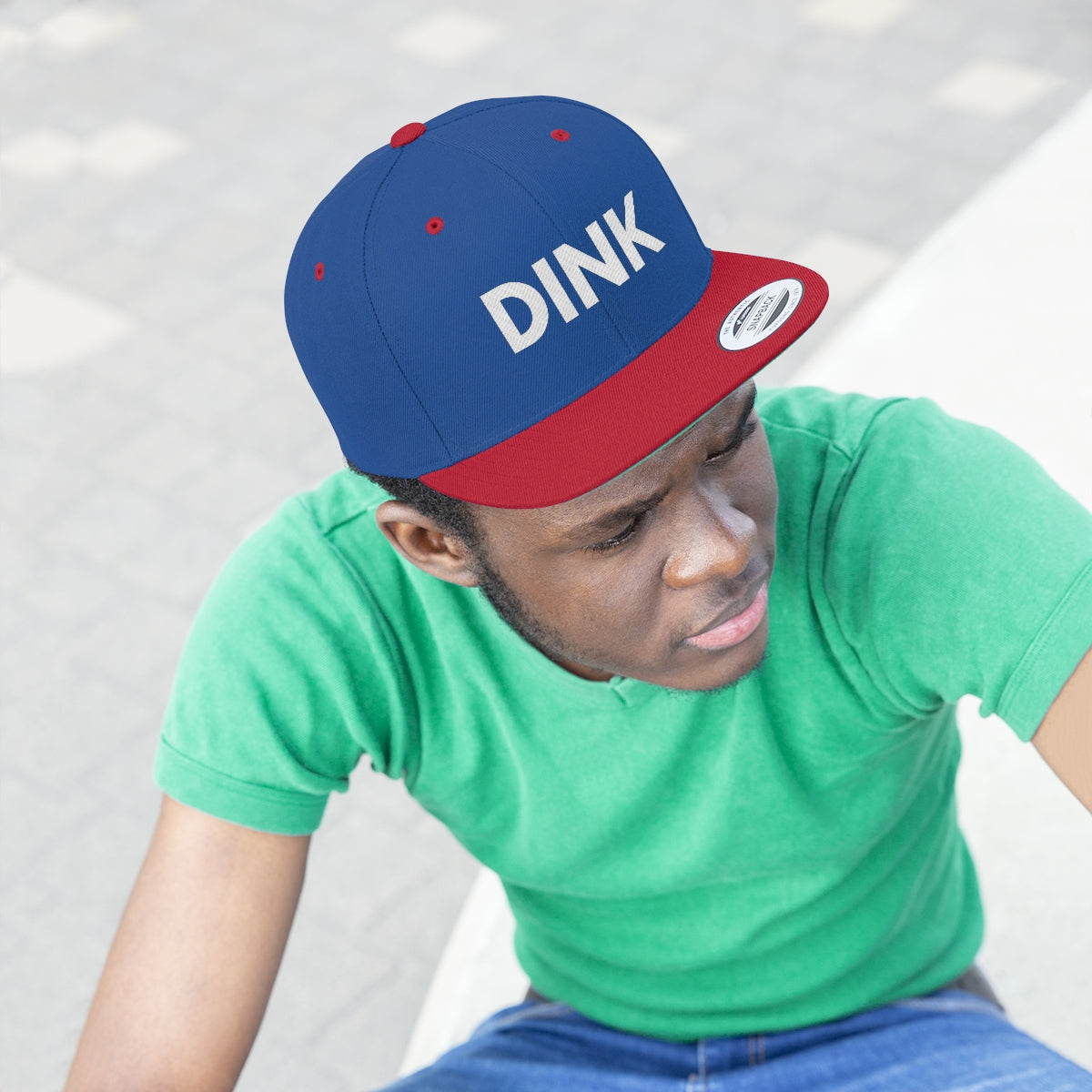 DINK Flat Brim Snapback Hat