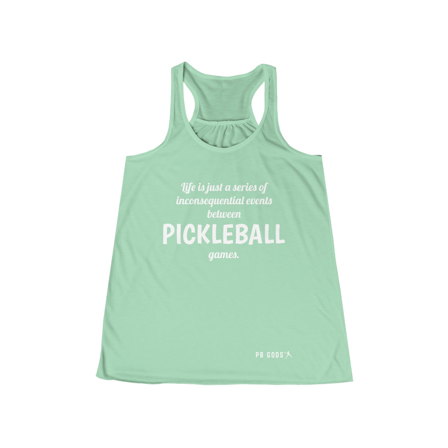 Inconsequential Events Between Pickleball Women's Flowy Racerback Tank