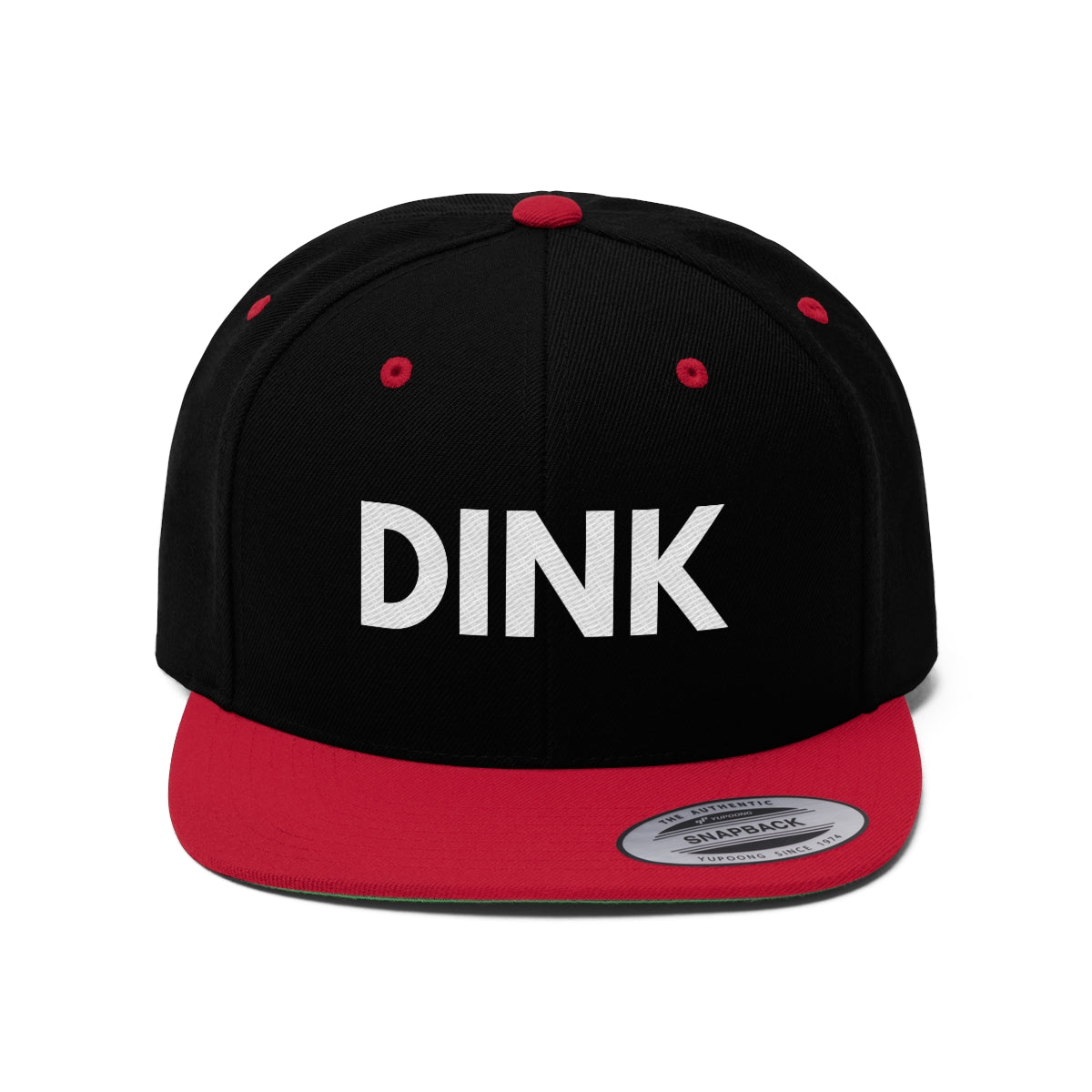 DINK Flat Brim Snapback Hat