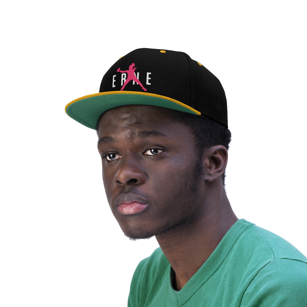 ERNE Flat Brim Snapback Hat