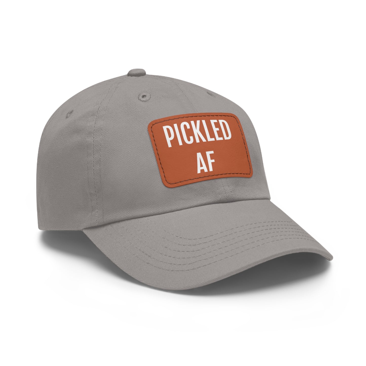 Pickled AF Hat with Leather Patch