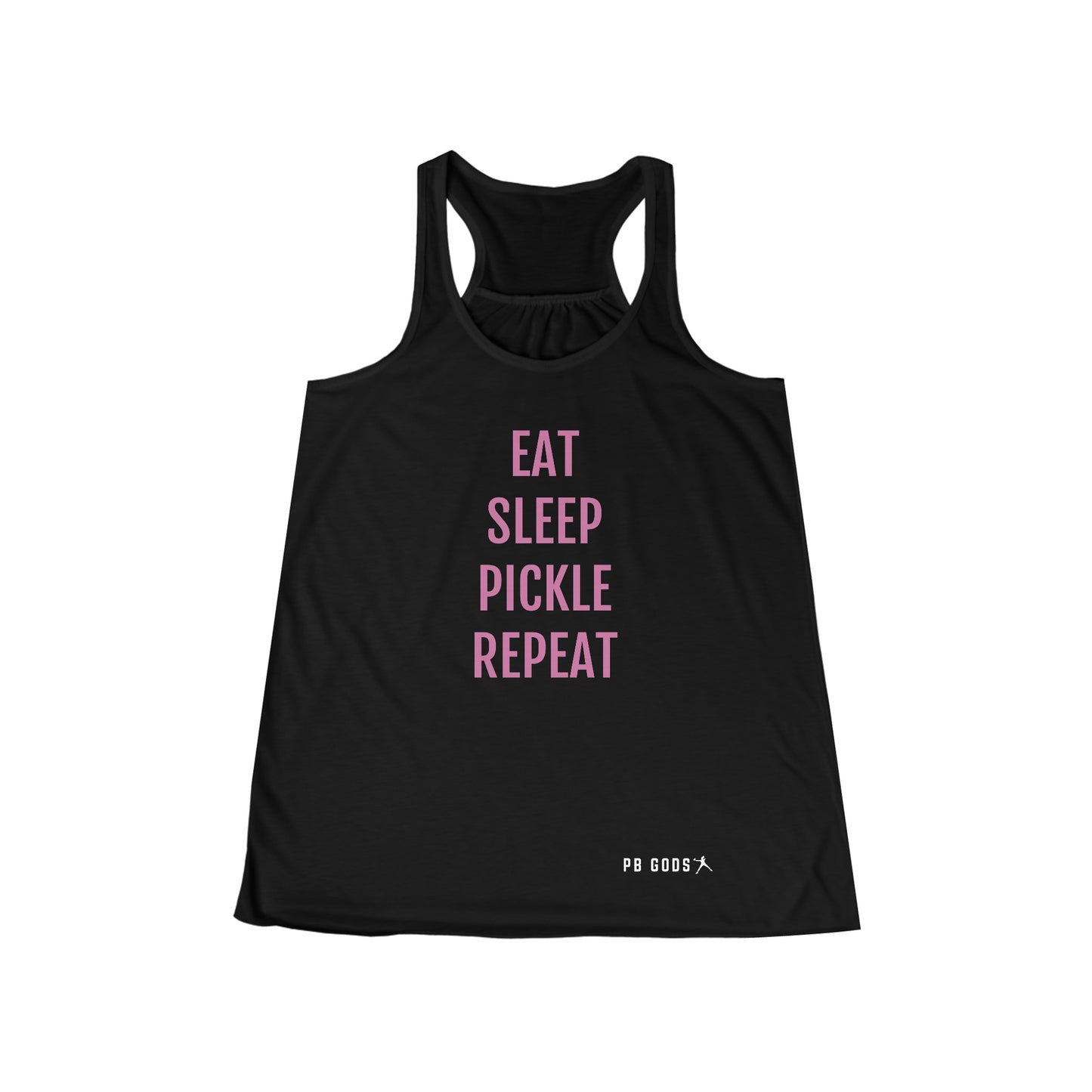 Eat, Sleep, Pickle, Repeat Women's Flowy Racerback Tank