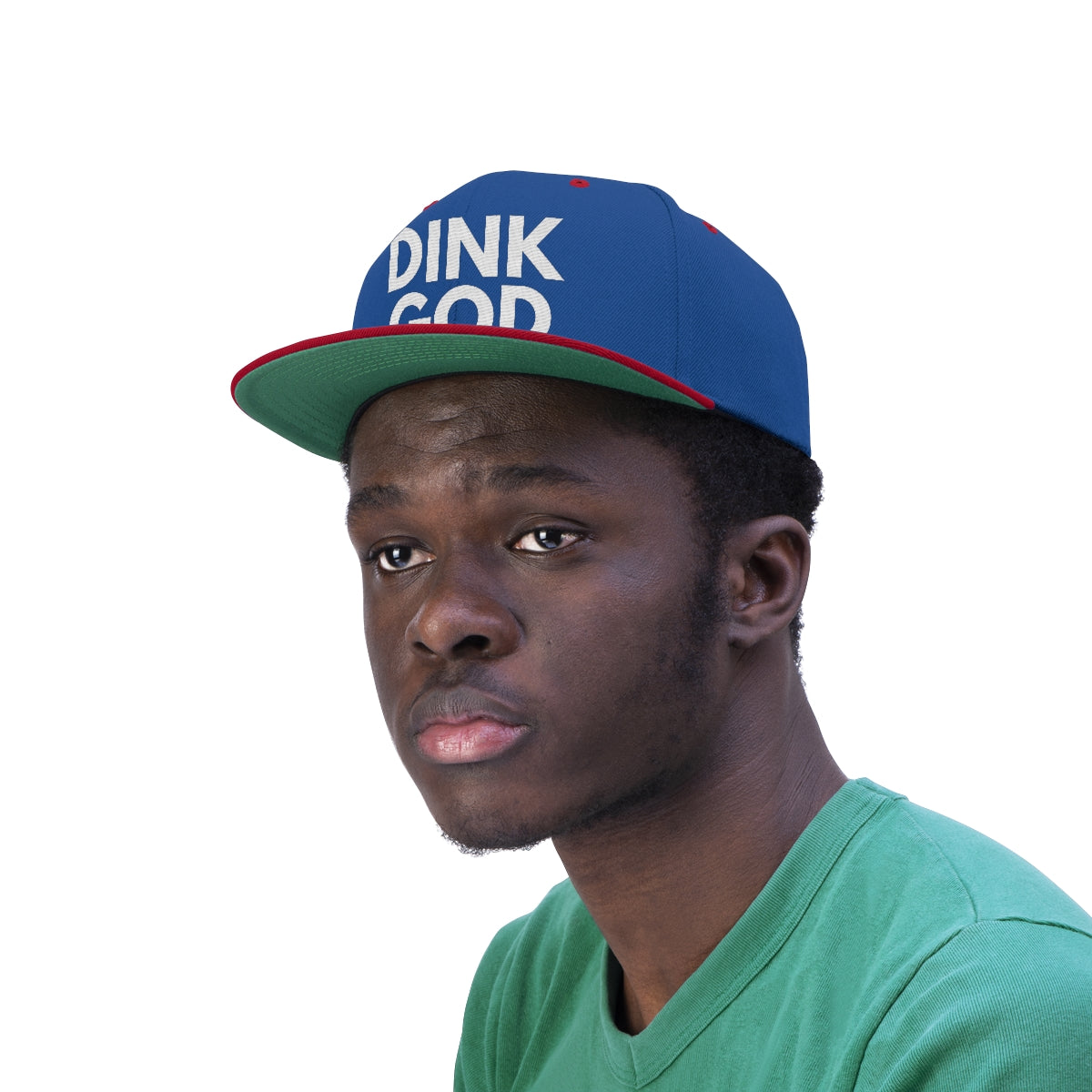 DINK GOD Flat Brim Snapback Hat