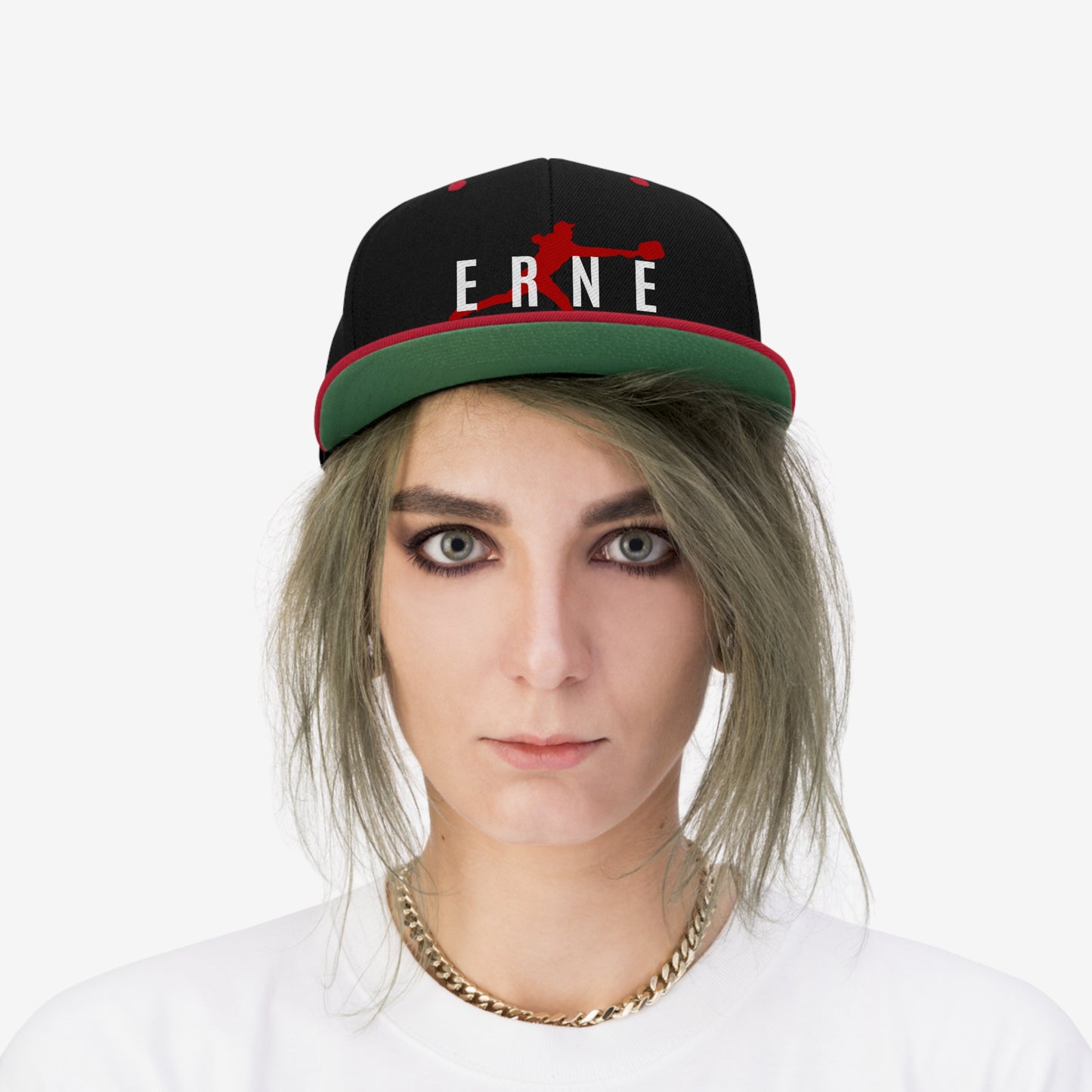 ERNE Dude Flat Brim Snapback Hat