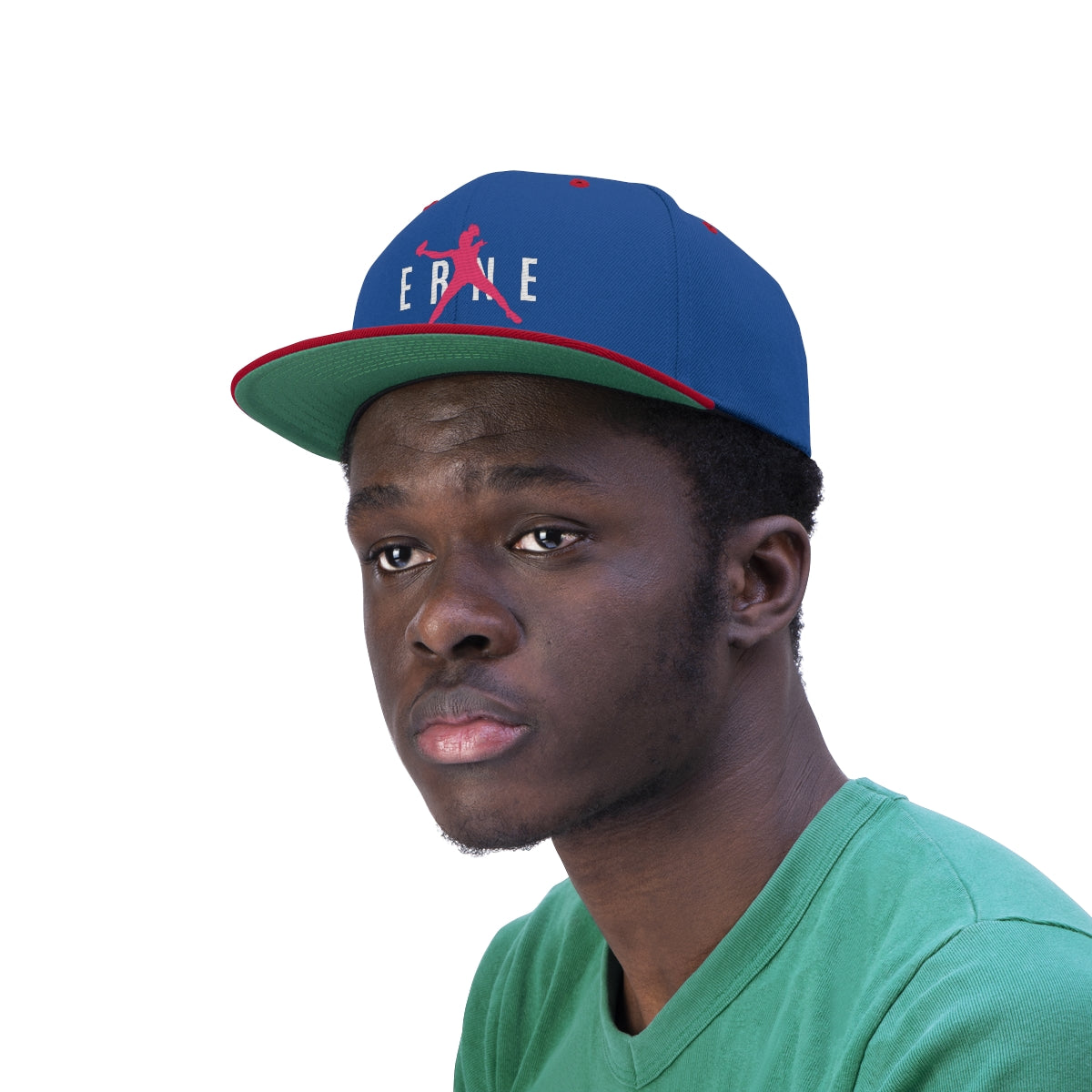 ERNE Flat Brim Snapback Hat