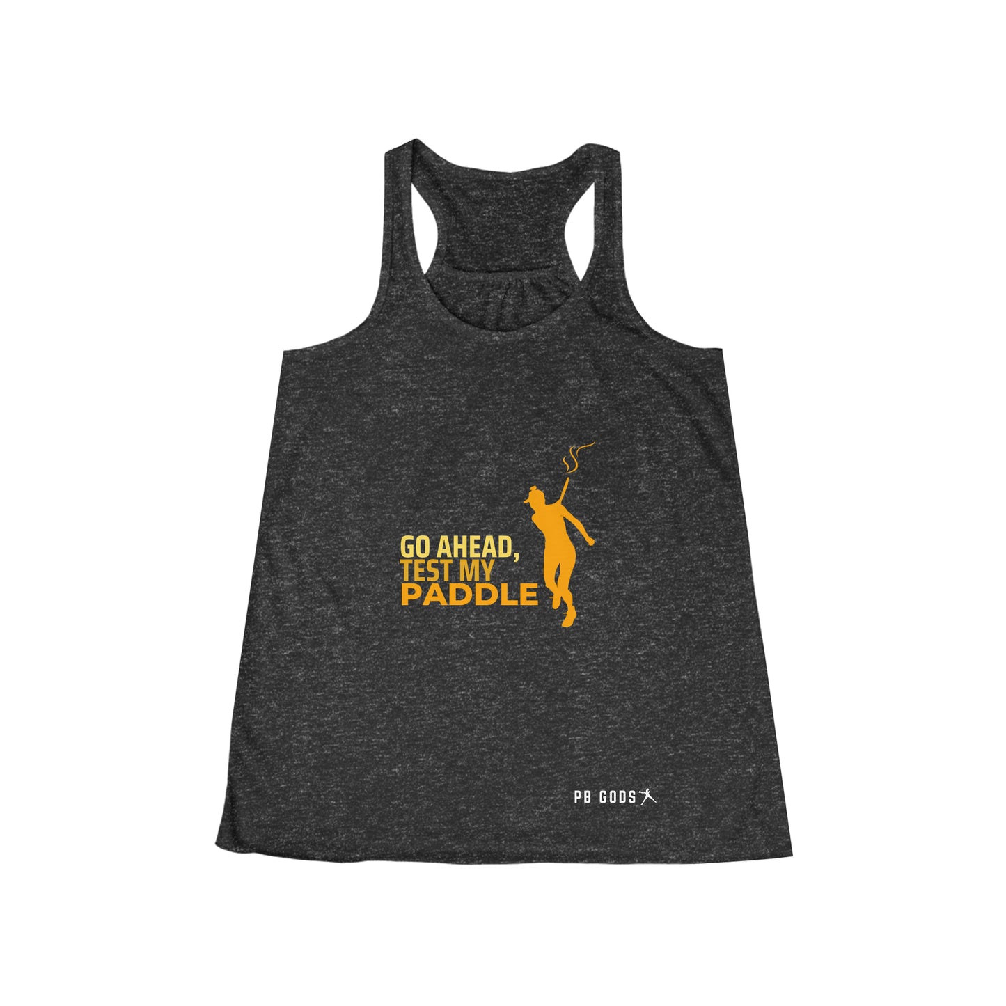 Go Ahead, Test My Paddle Women's Flowy Racerback Tank