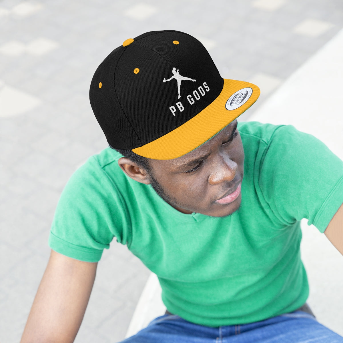 PB Gods Flat Brim Snapback Hat