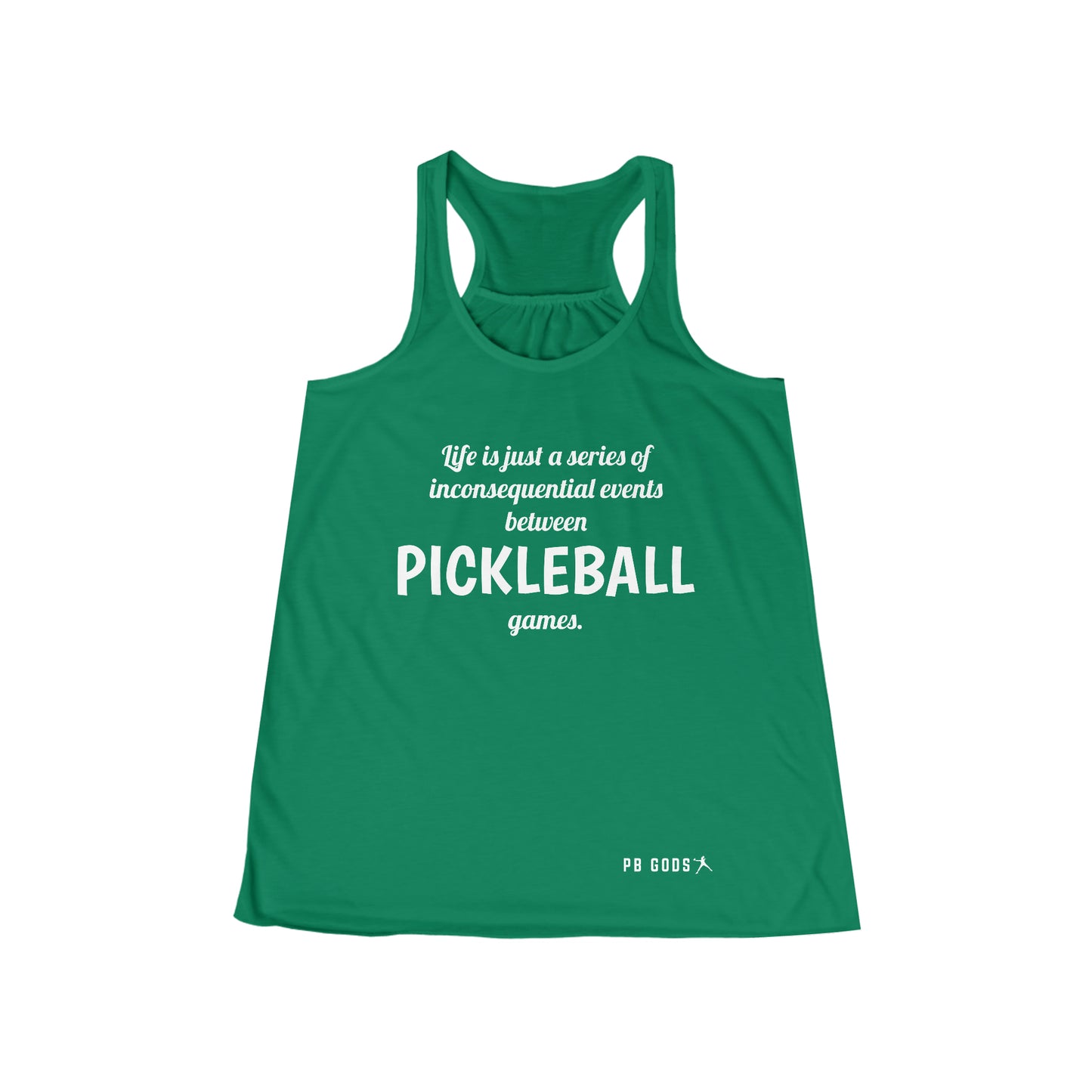 Inconsequential Events Between Pickleball Women's Flowy Racerback Tank