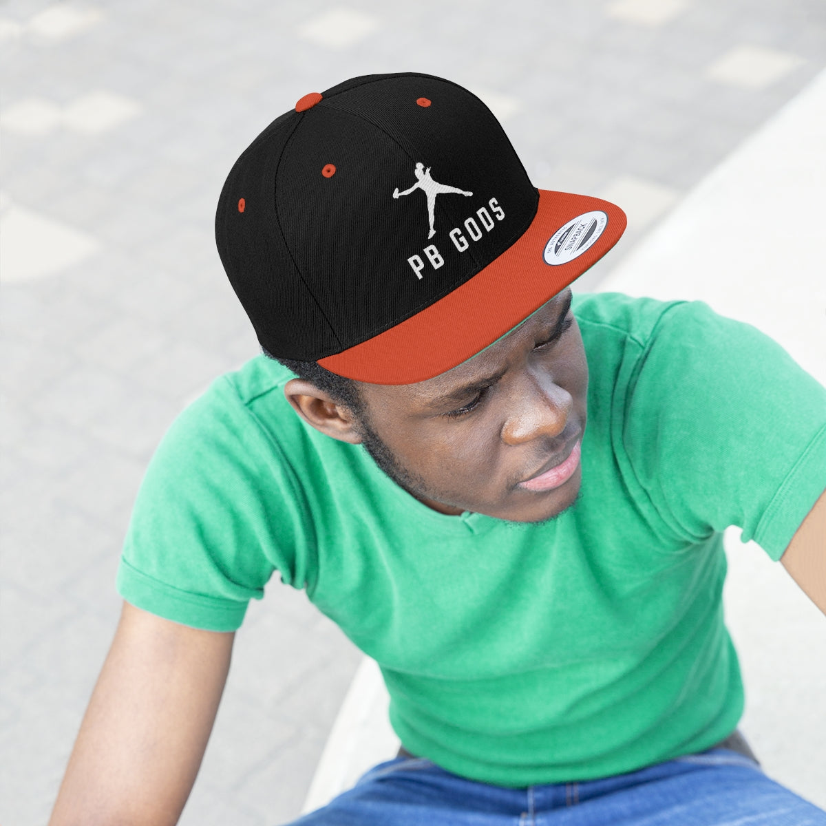 PB Gods Flat Brim Snapback Hat