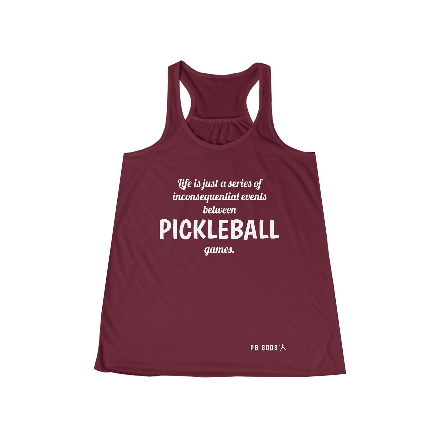 Inconsequential Events Between Pickleball Women's Flowy Racerback Tank