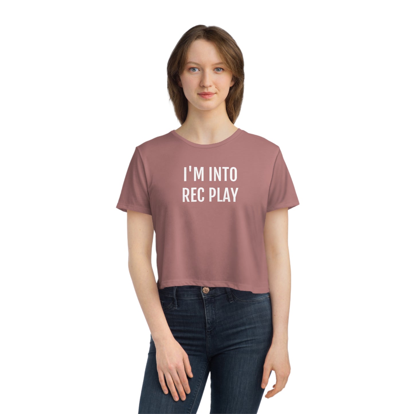 I'm Into Rec Play Women's Flowy Cropped Tee