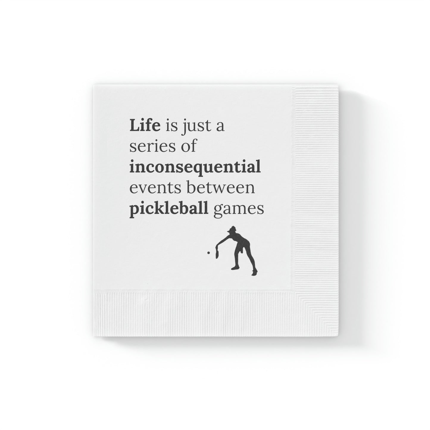 Pickleball Cocktail Napkins - Life