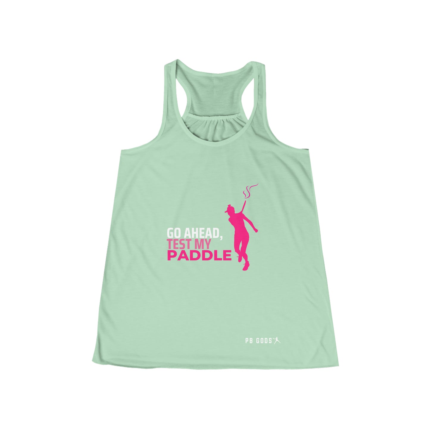 Go Ahead, Test My Paddle Women's Flowy Racerback Tank