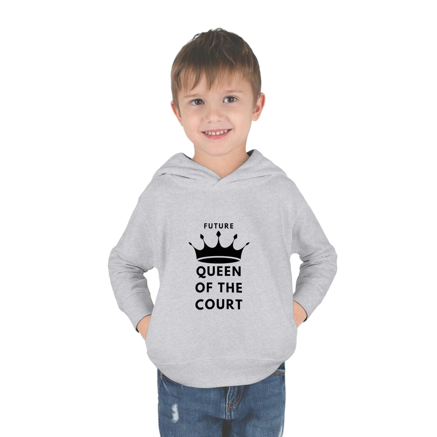 Queen of the Court Toddler Pullover Fleece Hoodie