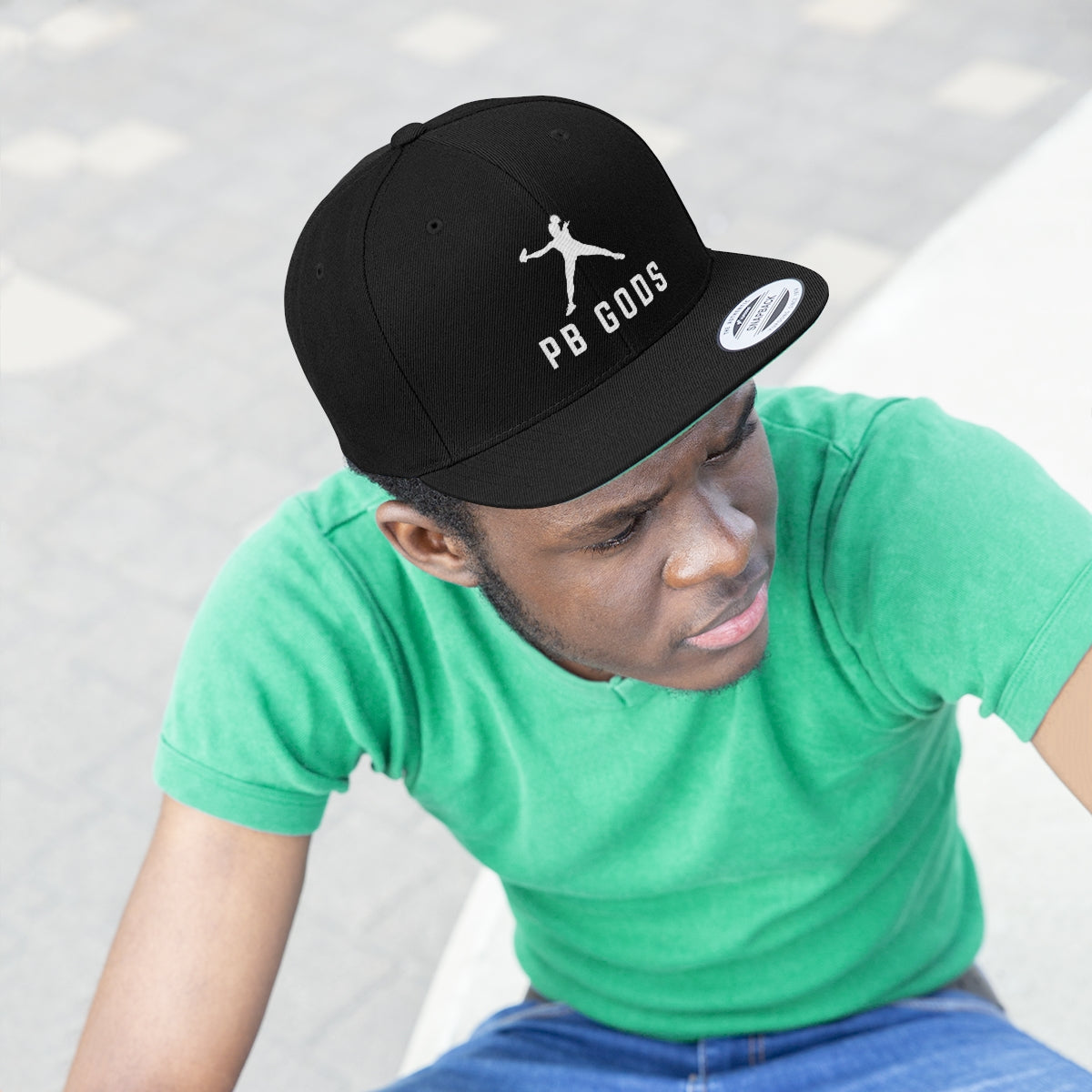 PB Gods Flat Brim Snapback Hat