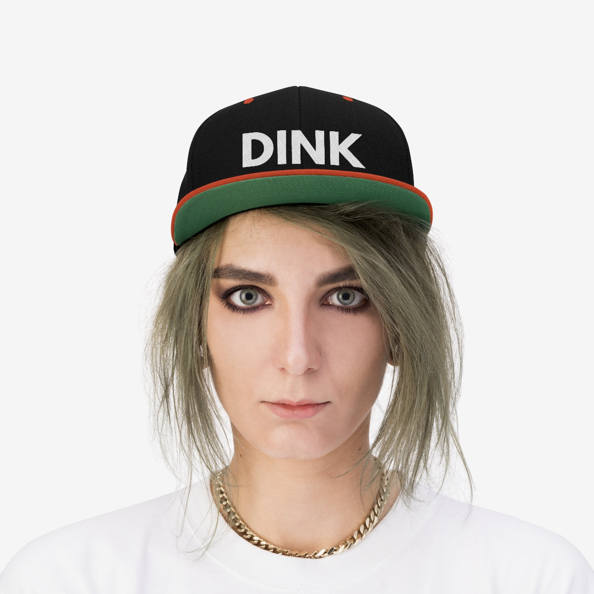 DINK Flat Brim Snapback Hat