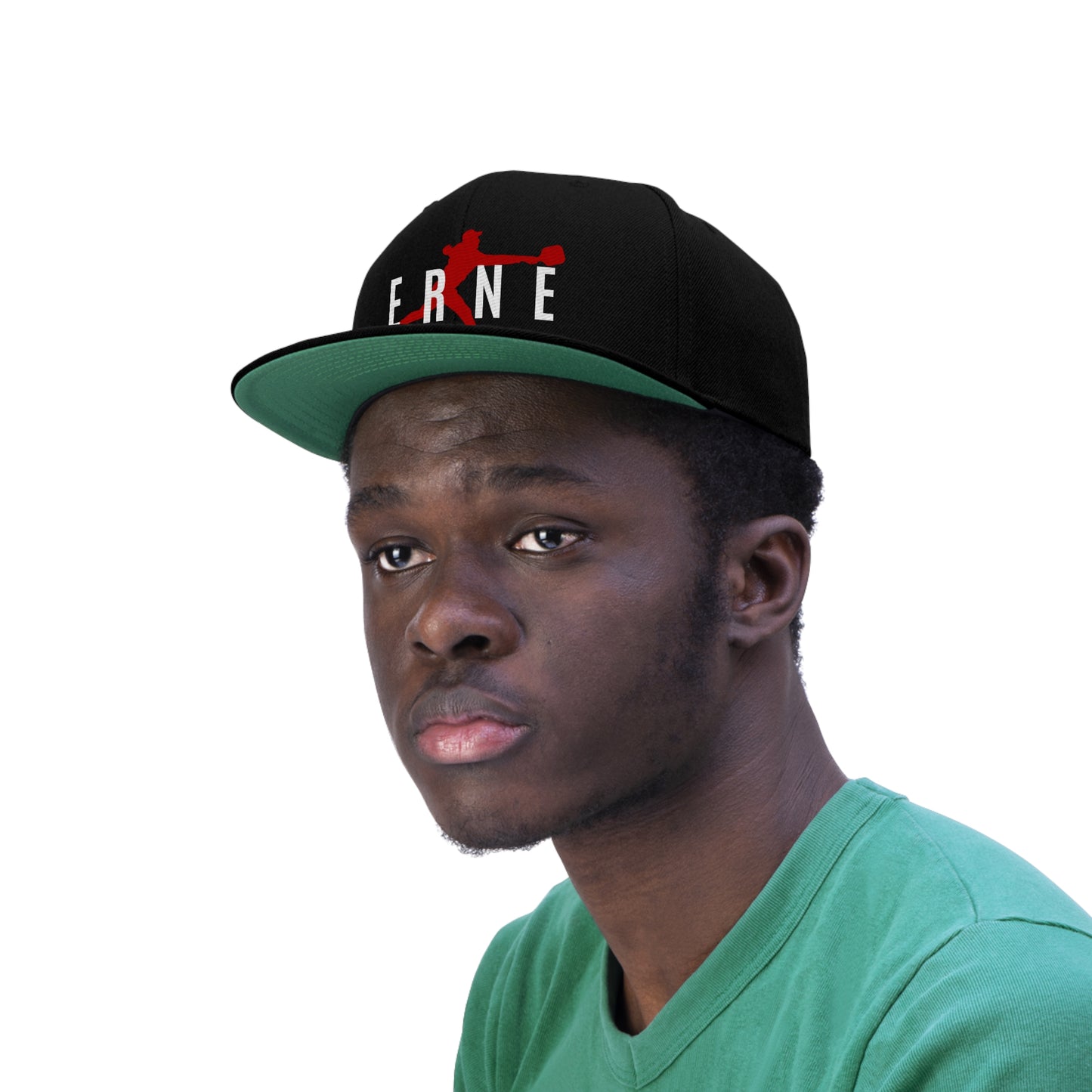 ERNE Dude Flat Brim Snapback Hat