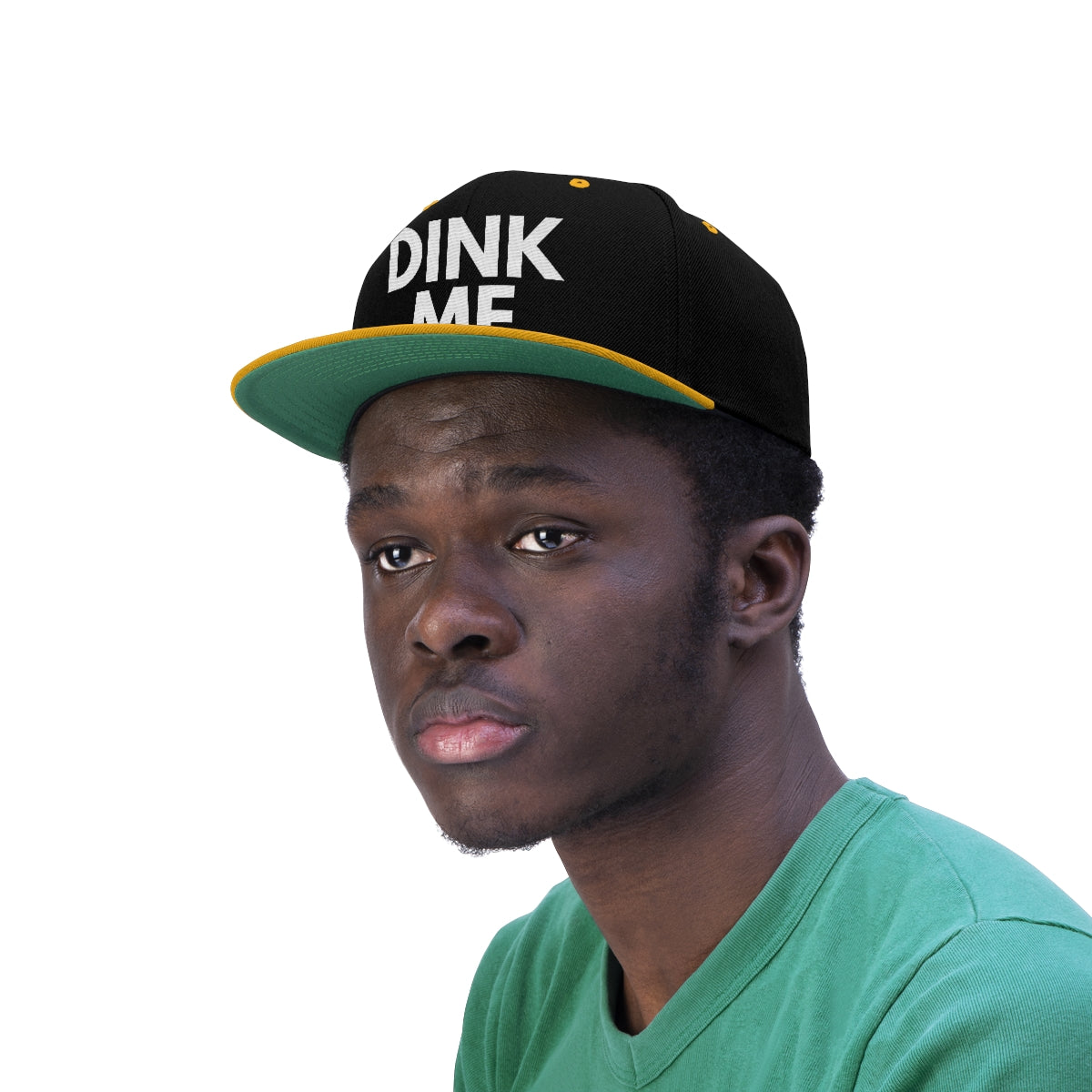 DINK ME Flat Brim Snapback Hat