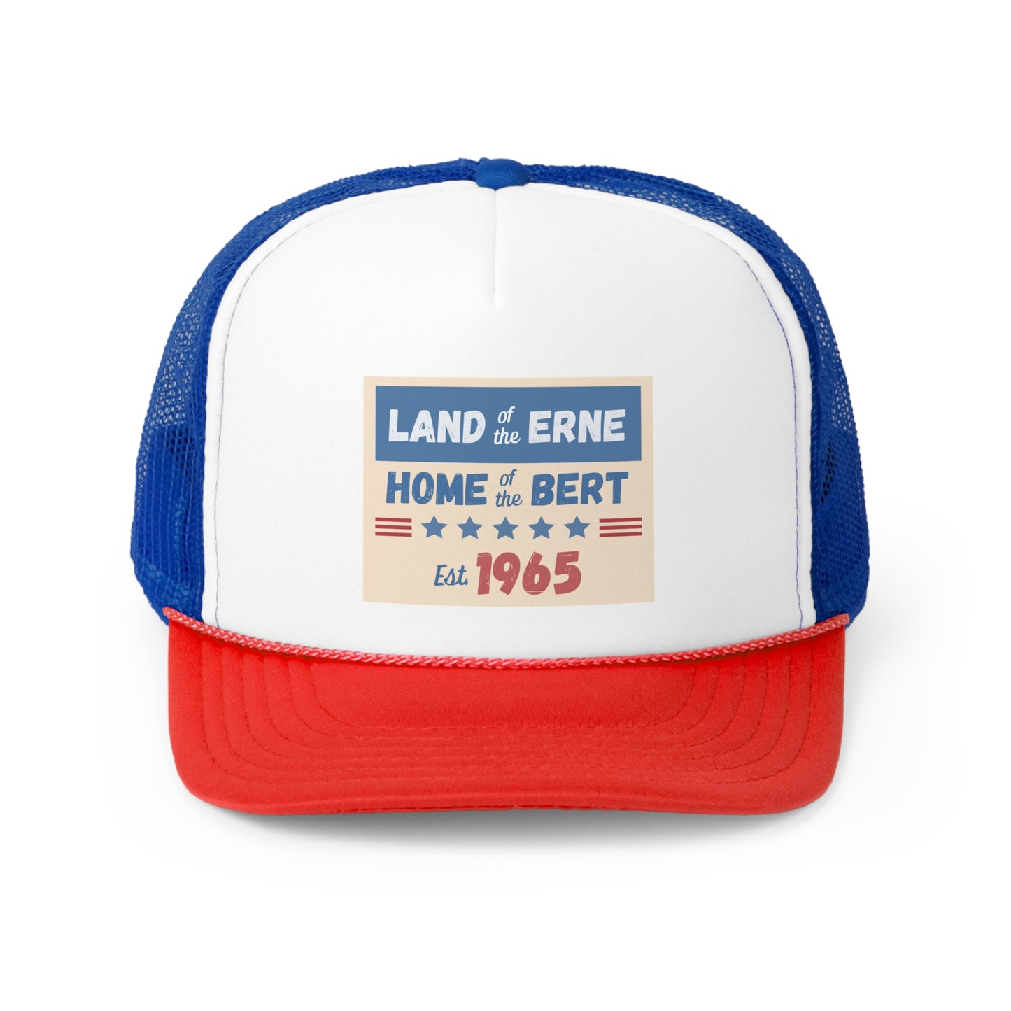 Land of the Erne Home of the Bert USA Foam Trucker Cap