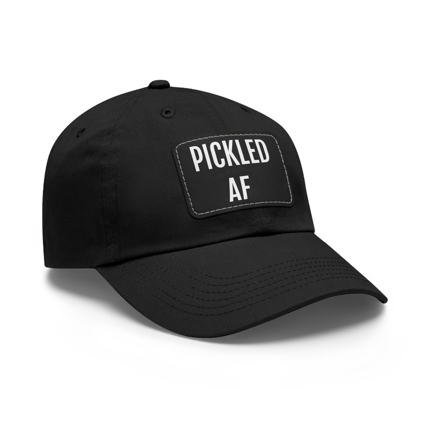 Pickled AF Hat with Leather Patch