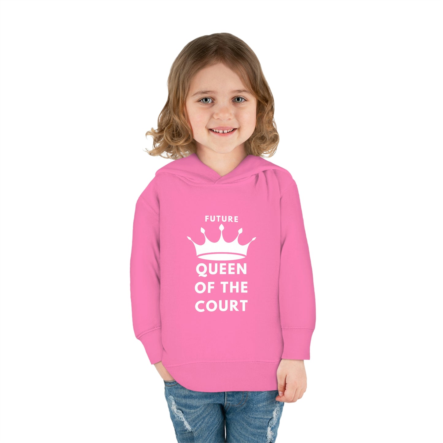 Queen of the Court Toddler Pullover Fleece Hoodie