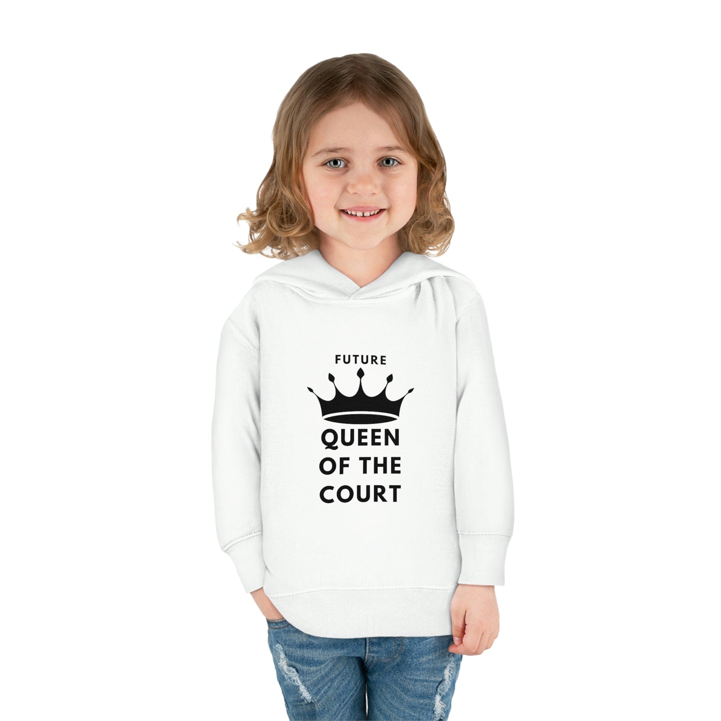 Queen of the Court Toddler Pullover Fleece Hoodie