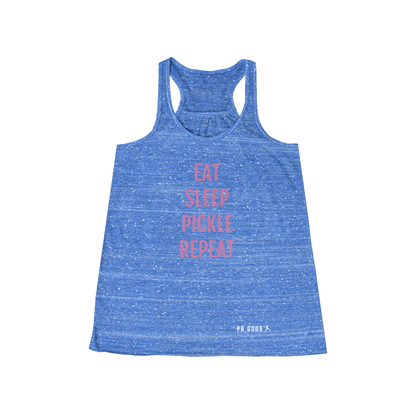 Eat, Sleep, Pickle, Repeat Women's Flowy Racerback Tank