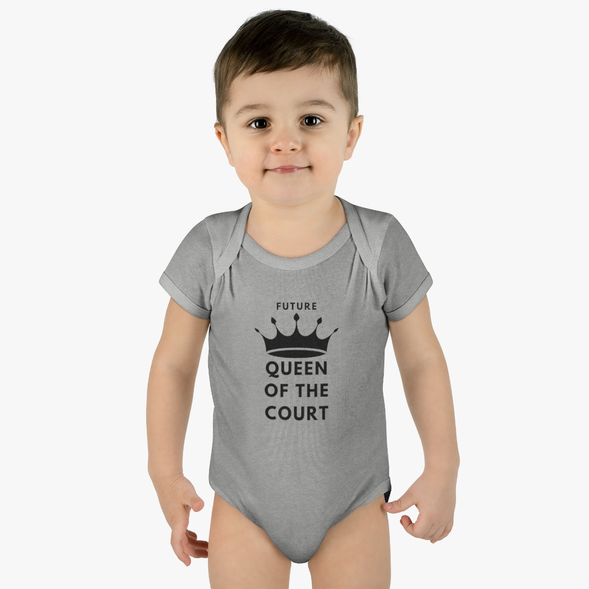 Queen of the Court Infant Baby Rib Bodysuit