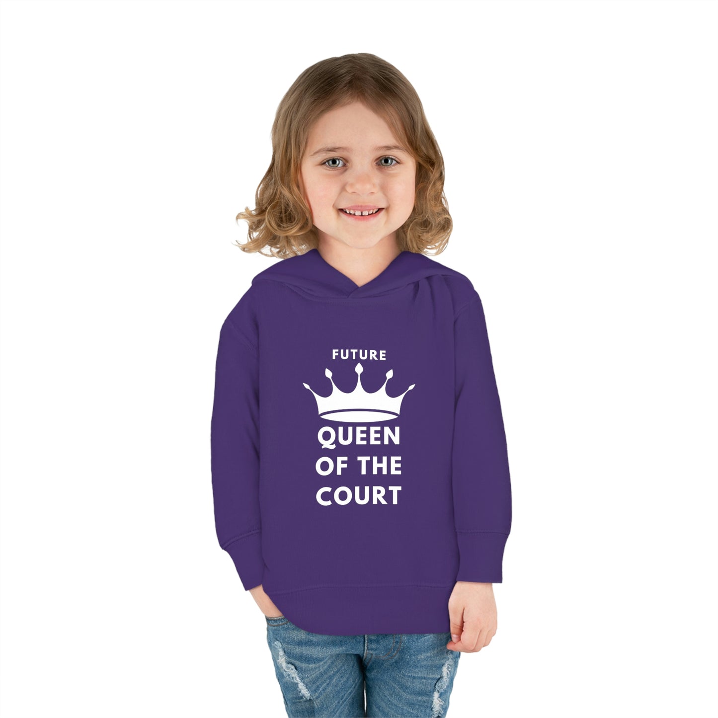 Queen of the Court Toddler Pullover Fleece Hoodie