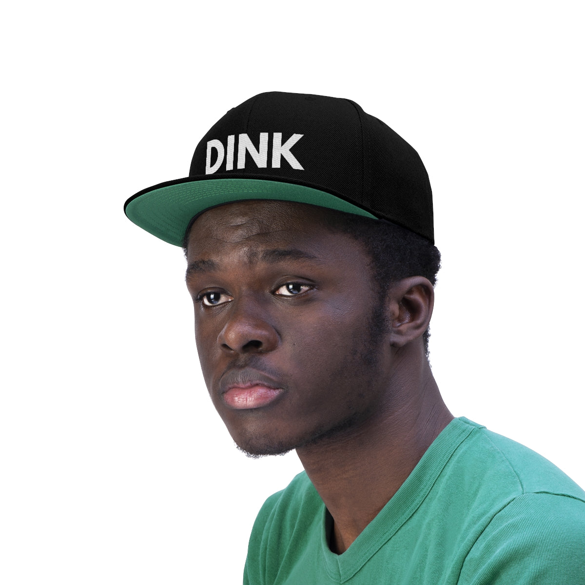 DINK Flat Brim Snapback Hat