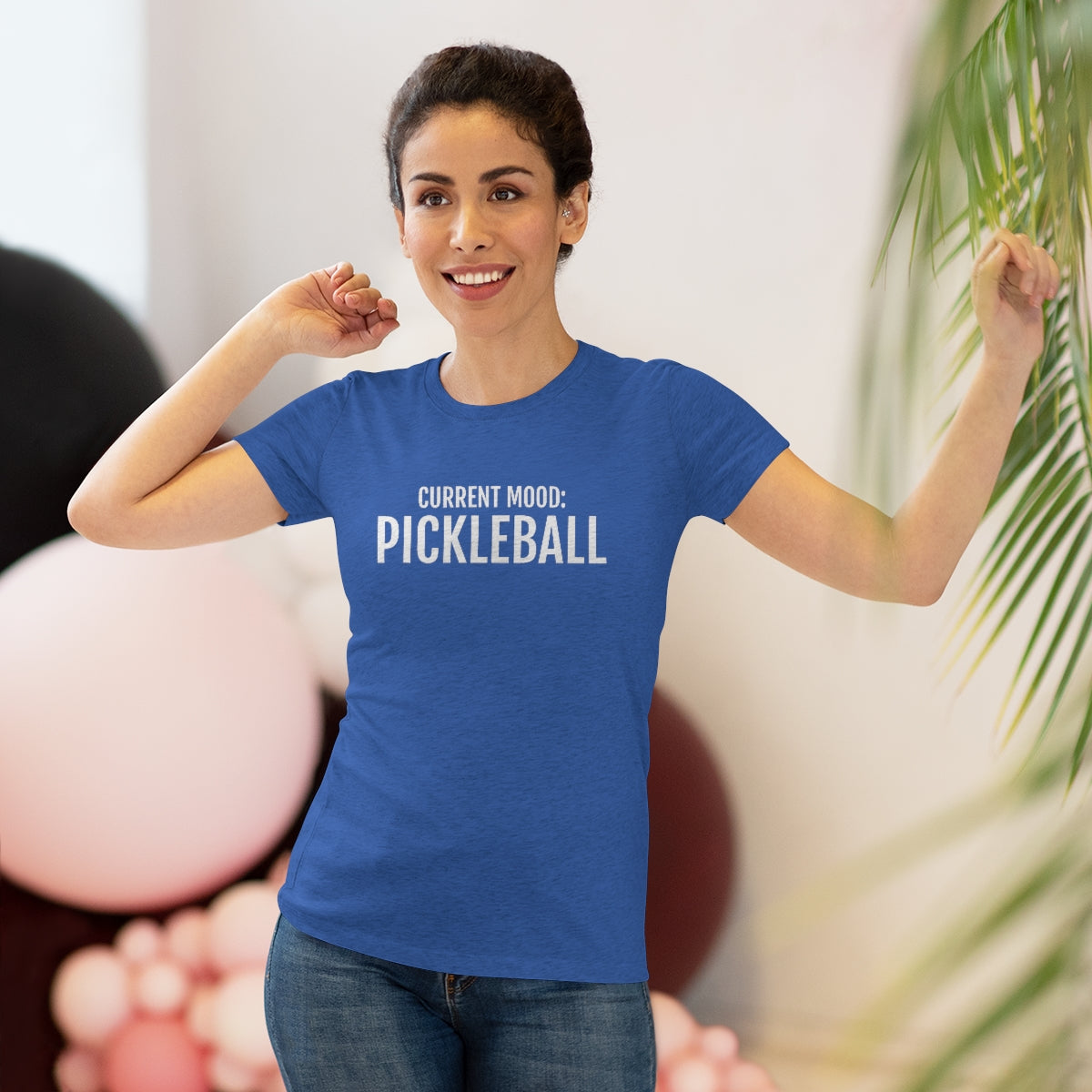 Current Mood: Pickleball Women's Triblend Tee