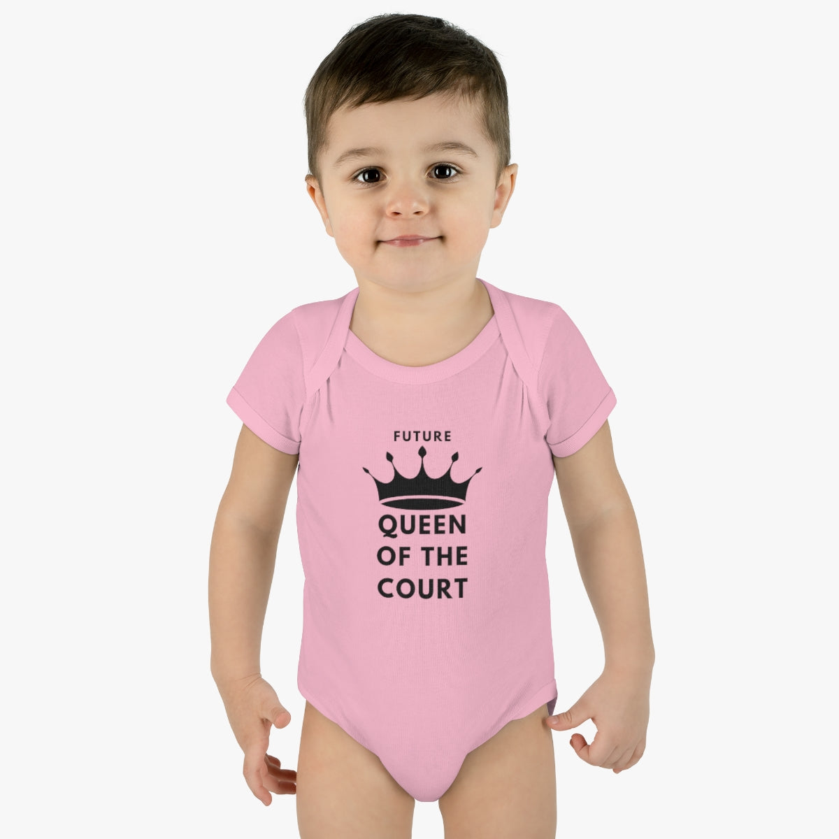 Queen of the Court Infant Baby Rib Bodysuit