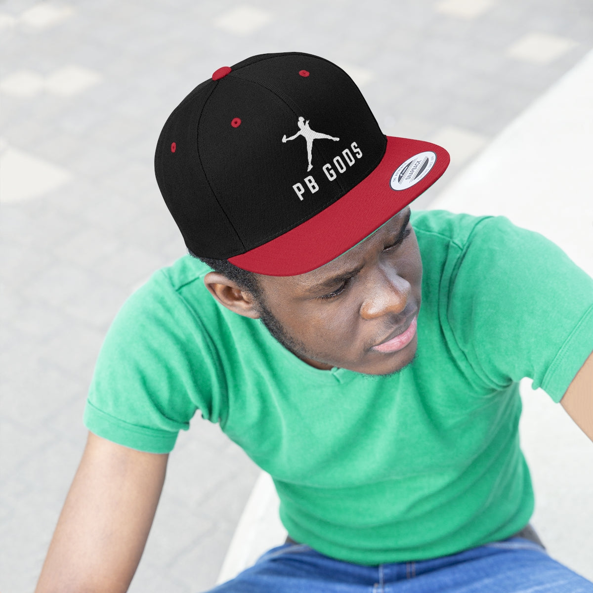 PB Gods Flat Brim Snapback Hat