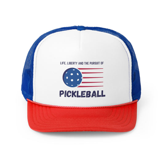 Life, Liberty and the Pursuit of Pickleball USA Foam Trucker Cap