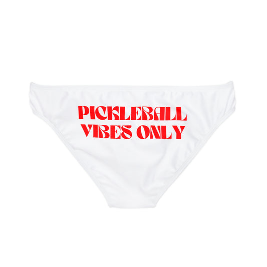 Pickleball Vibes Only Loop Tie Side Bikini Bottom