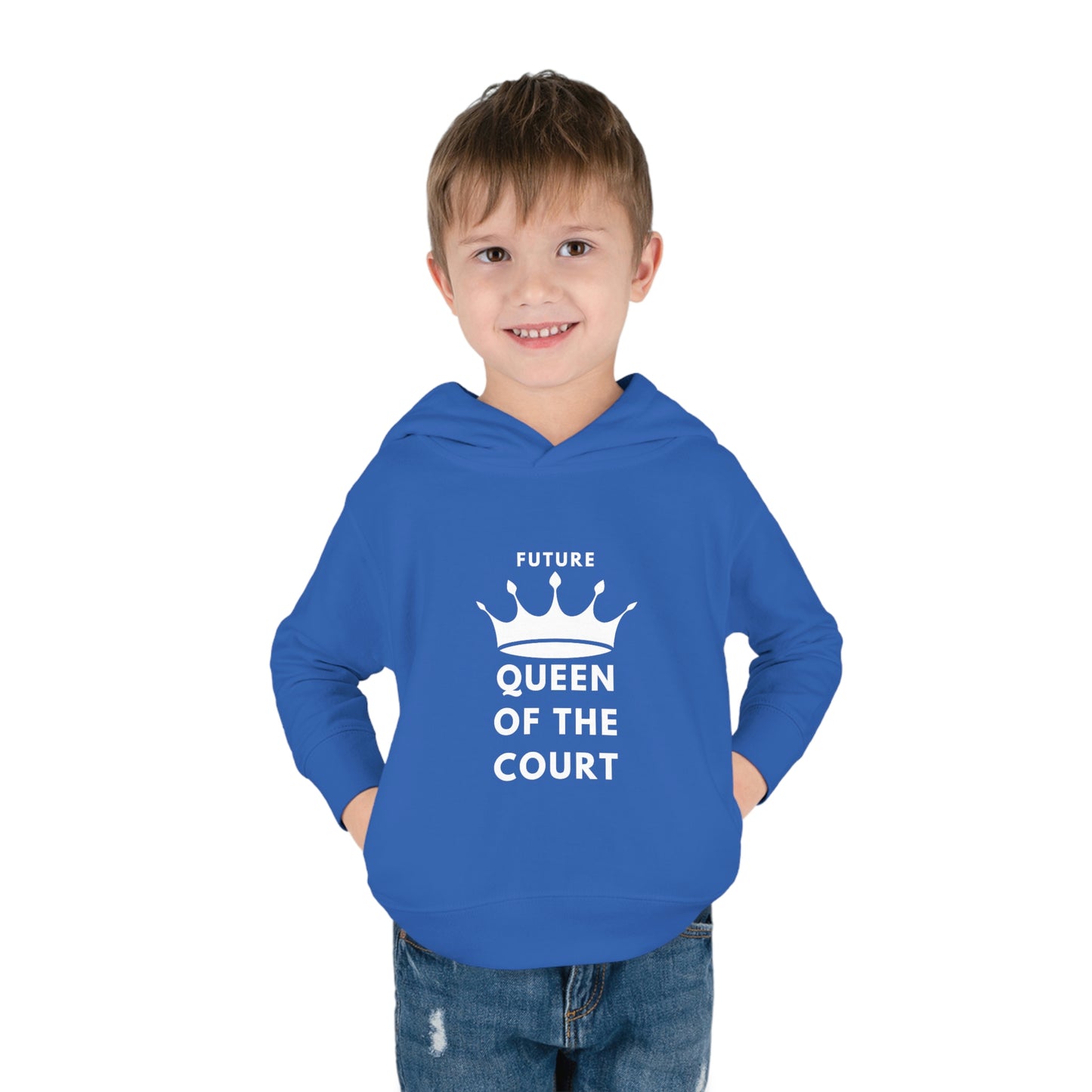 Queen of the Court Toddler Pullover Fleece Hoodie