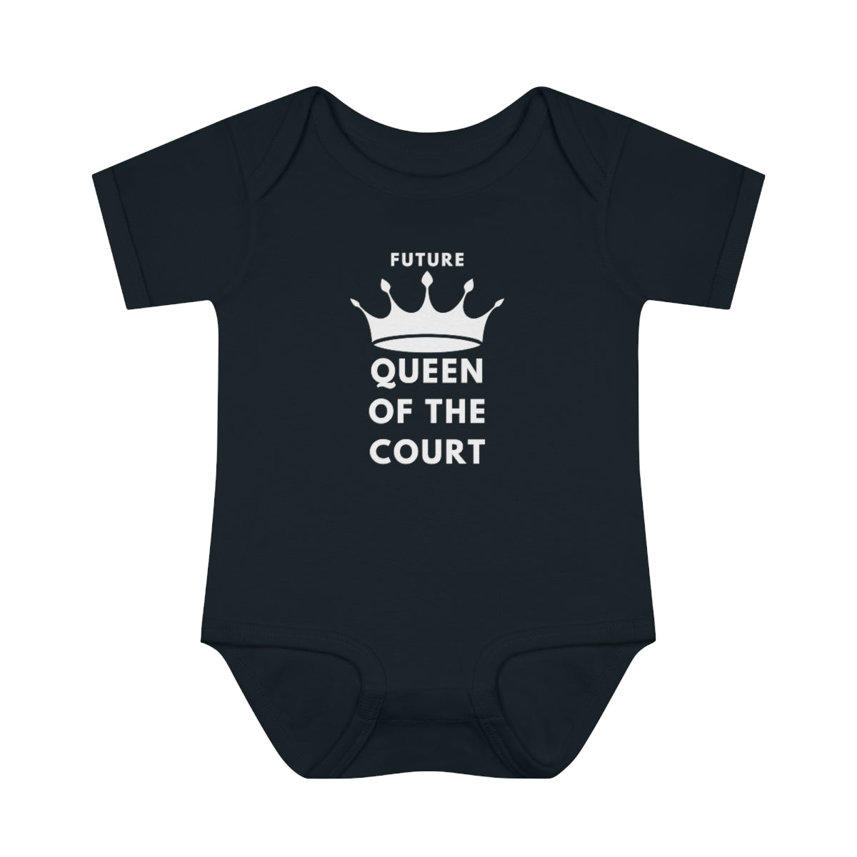 Queen of the Court Infant Baby Rib Bodysuit