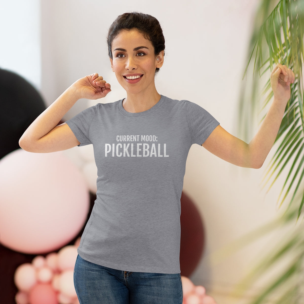 Current Mood: Pickleball Women's Triblend Tee