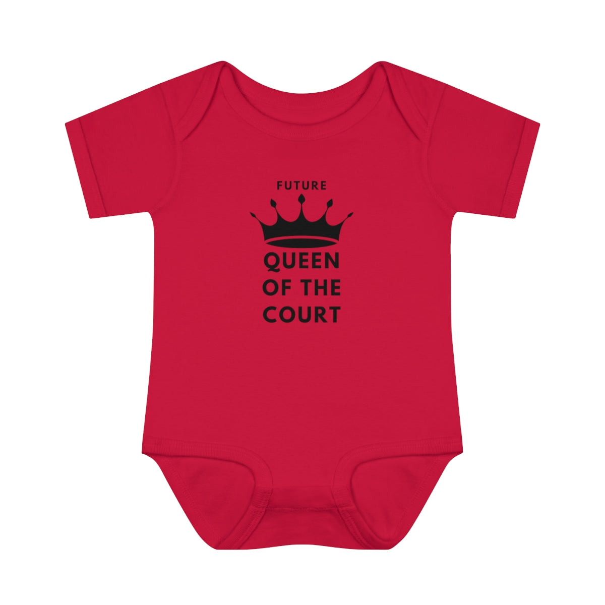 Queen of the Court Infant Baby Rib Bodysuit