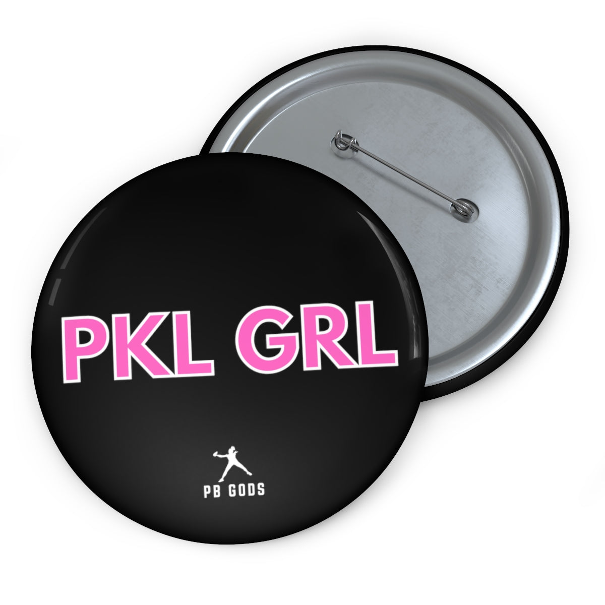 PKL GIRL Pin Button (Black/Pink)