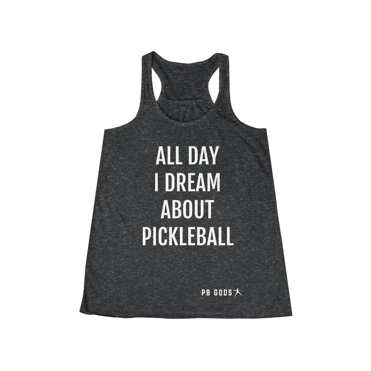 All Day I Dream About Pickleball Women's Flowy Racerback Tank