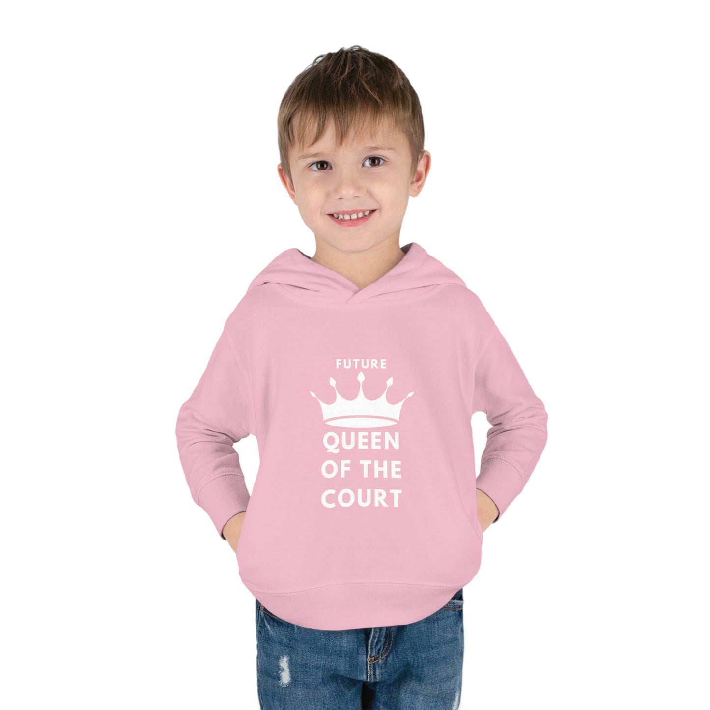 Queen of the Court Toddler Pullover Fleece Hoodie